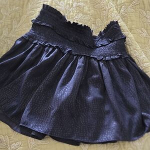 Mustard Seed Navy Skirt w/shorts Size Small